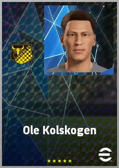Ole Kolskogen eFootball 2026 player card, 68 OVR CB