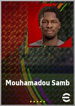 Mouhamadou Samb eFootball 2026 player card, 60 OVR CF