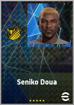 Seniko Doua eFootball 2026 player card, 66 OVR RB