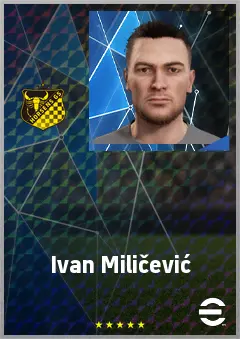 Ivan Miličević eFootball 2026 player card, 68 OVR LB