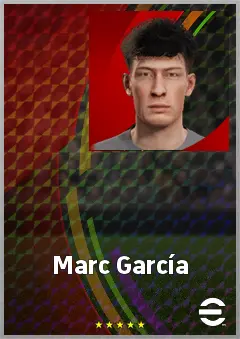 Marc García eFootball 2026 player card, 61 OVR CB