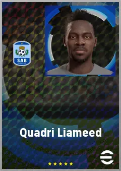 Quadri Liameed eFootball 2026 player card, 68 OVR CMF