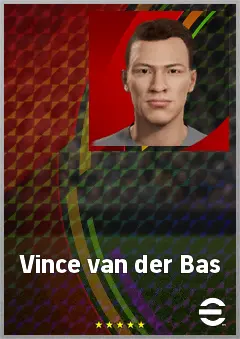 Vince van der Bas eFootball 2026 player card, 60 OVR GK