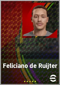 Feliciano de Ruijter eFootball 2026 player card, 61 OVR RB
