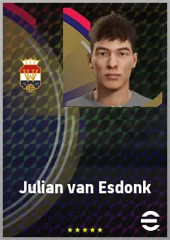 Julian van Esdonk eFootball 2026 player card, 60 OVR CMF