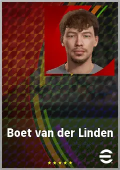 Boet van der Linden eFootball 2026 player card, 60 OVR GK