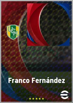 Franco Fernández eFootball 2026 player card, 60 OVR RB