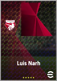 Luis Narh eFootball 2026 player card, 61 OVR CF