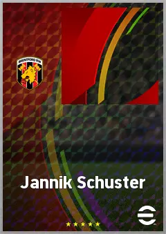 Jannik Schuster eFootball 2026 player card, 71 OVR CB