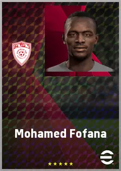 Mohamed Fofana eFootball 2026 player card, 64 OVR RB