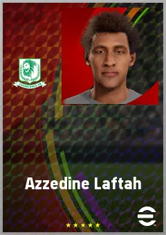 Azzedine Laftah eFootball 2026 player card, 62 OVR LWF