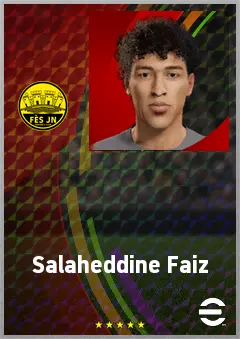 Salaheddine Faiz eFootball 2026 player card, 60 OVR CB