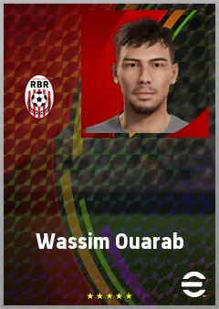 Wassim Ouarab eFootball 2026 player card, 60 OVR AMF