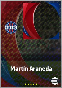 Martín Araneda eFootball 2026 player card, 61 OVR CF