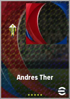 Andres Ther eFootball 2026 player card, 61 OVR DMF