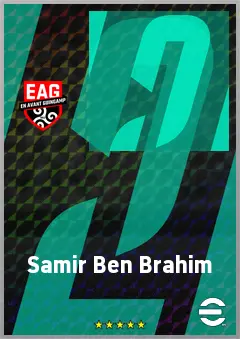 Samir Ben Brahim eFootball 2026 player card, 66 OVR RMF