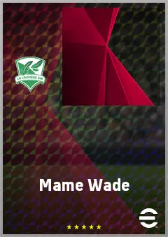 Mame Wade eFootball 2026 player card, 64 OVR CMF