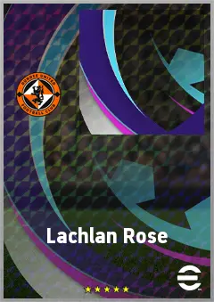 Lachlan Rose eFootball 2026 player card, 68 OVR CF