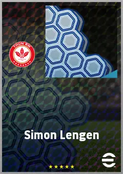 Simon Lengen eFootball 2026 player card, 61 OVR CF