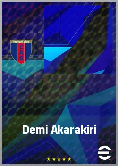 Demi Akarakiri eFootball 2026 player card, 59 OVR CMF
