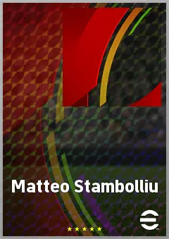 Matteo Stambolliu eFootball 2026 player card, 62 OVR CB