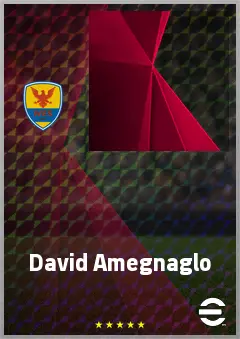 David Amegnaglo eFootball 2026 player card, 60 OVR RWF