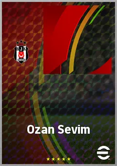 Ozan Sevim eFootball 2026 player card, 60 OVR LWF