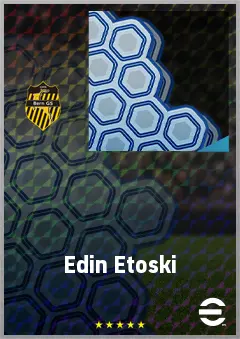 Edin Etoski eFootball 2026 player card, 61 OVR RMF