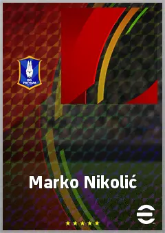 Marko Nikolić eFootball 2026 player card, 67 OVR CB