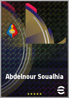 Abdelnour Soualhia eFootball 2026 player card, 68 OVR CB