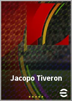 Jacopo Tiveron eFootball 2026 player card, 61 OVR DMF