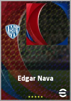 Edgar Nava eFootball 2026 player card, 60 OVR CMF
