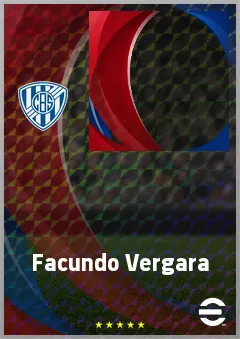Facundo Vergara eFootball 2026 player card, 60 OVR CMF