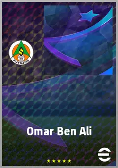 Omar Ben Ali eFootball 2026 player card, 67 OVR CF