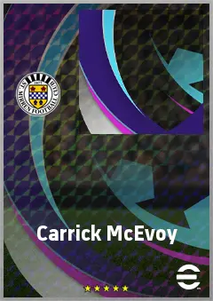Carrick McEvoy eFootball 2026 player card, 63 OVR DMF