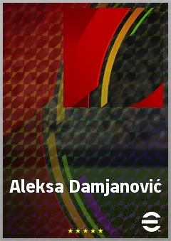 Aleksa Damjanović eFootball 2026 player card, 68 OVR CF