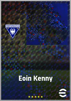 Eoin Kenny eFootball 2026 player card, 65 OVR RWF