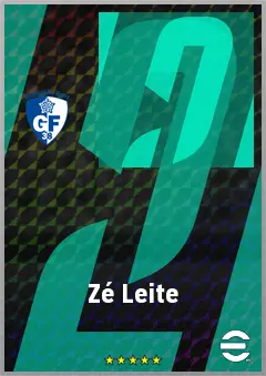 Zé Leite eFootball 2026 player card, 65 OVR RWF