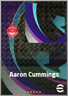 Aaron Cummings eFootball 2026 player card, 60 OVR CMF