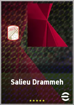 Salieu Drammeh eFootball 2026 player card, 66 OVR LWF