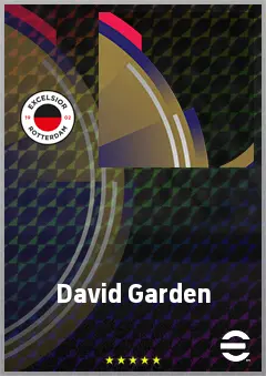 David Garden eFootball 2026 player card, 65 OVR CF