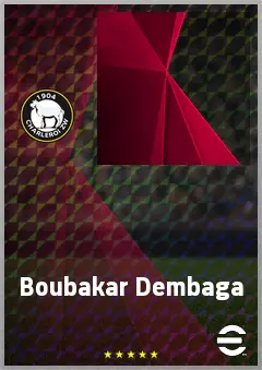 Boubakar Dembaga eFootball 2026 player card, 63 OVR DMF