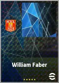 William Faber eFootball 2026 player card, 60 OVR CF