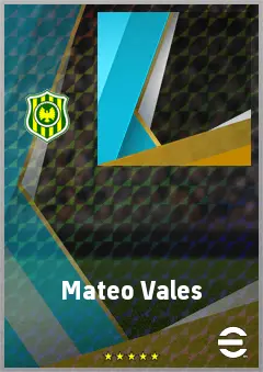 Mateo Vales eFootball 2026 player card, 61 OVR LB
