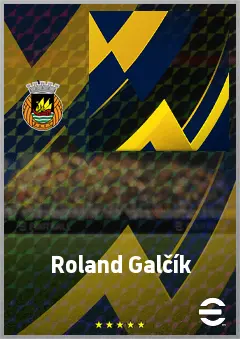 Roland Galčík eFootball 2026 player card, 68 OVR RWF