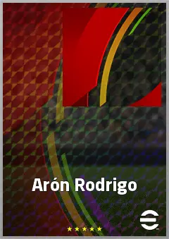 Arón Rodrigo eFootball 2026 player card, 63 OVR LWF