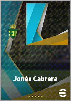 Jonás Cabrera eFootball 2026 player card, 64 OVR LWF