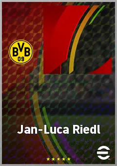 Jan-Luca Riedl eFootball 2026 player card, 65 OVR CB