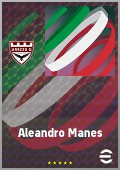 Aleandro Manes eFootball 2026 player card, 64 OVR AMF