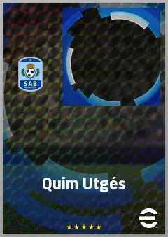 Quim Utgés eFootball 2026 player card, 60 OVR CF